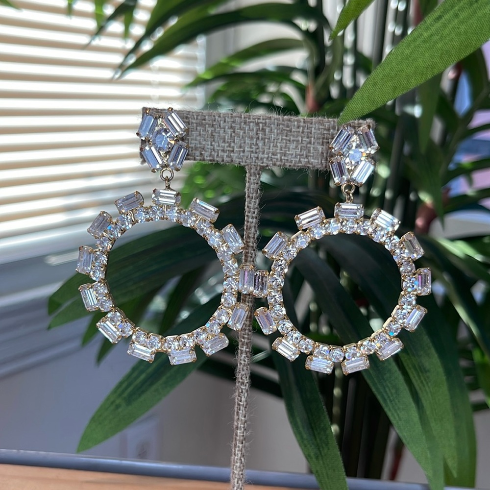 22K GOLD BRASS EARRINGS